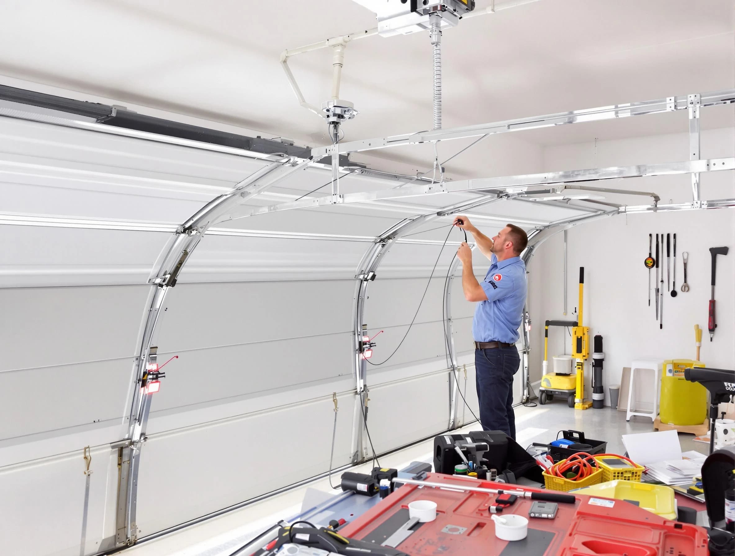 Garage door cable repair service by South Jordan Garage Door Repair in South Jordan