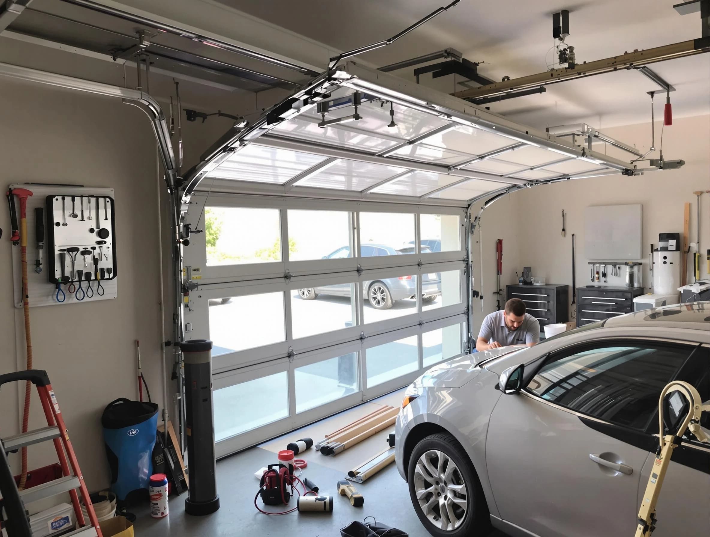 Garage door noise reduction service by South Jordan Garage Door Repair in South Jordan