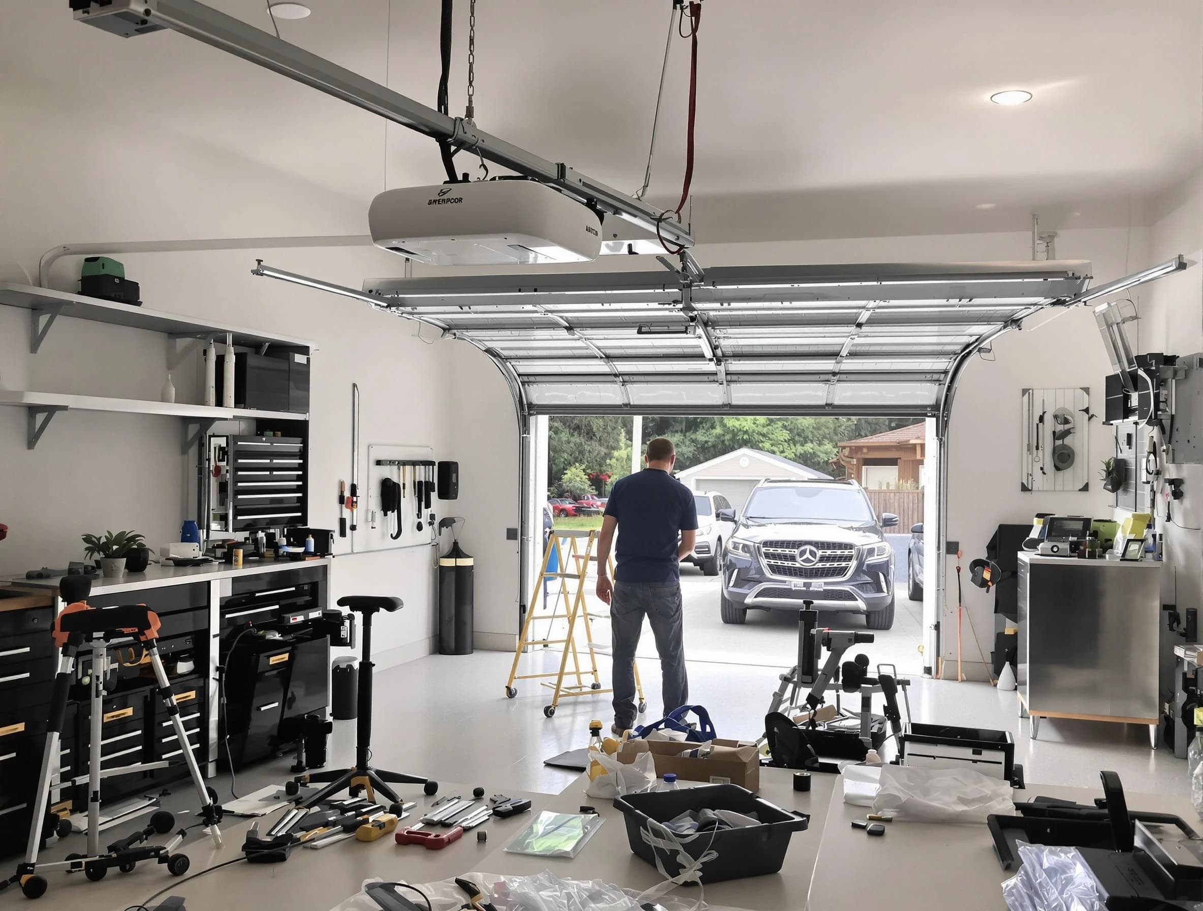 Garage door opener installation by South Jordan Garage Door Repair in South Jordan