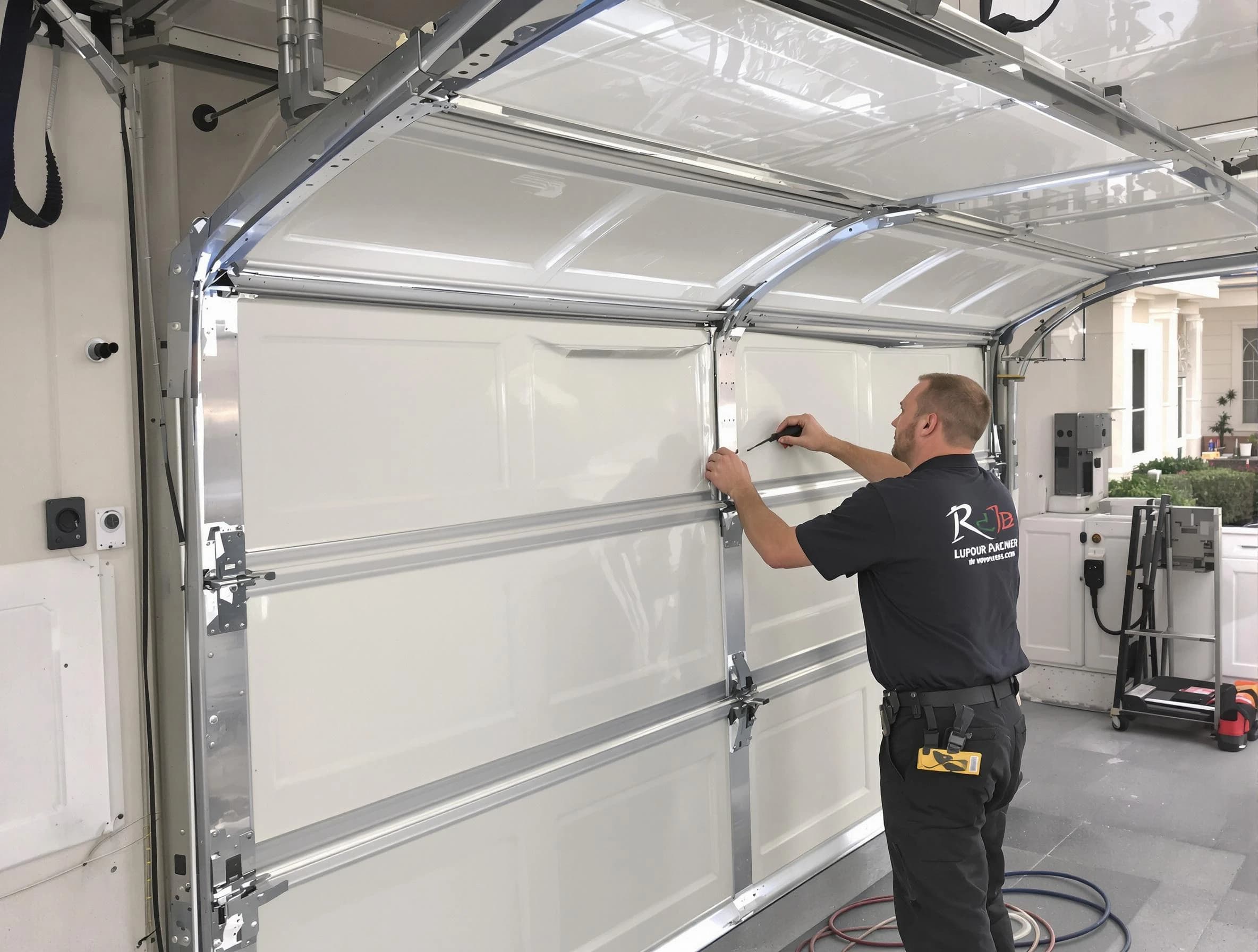 South Jordan Garage Door Repair professional performing panel repair in South Jordan