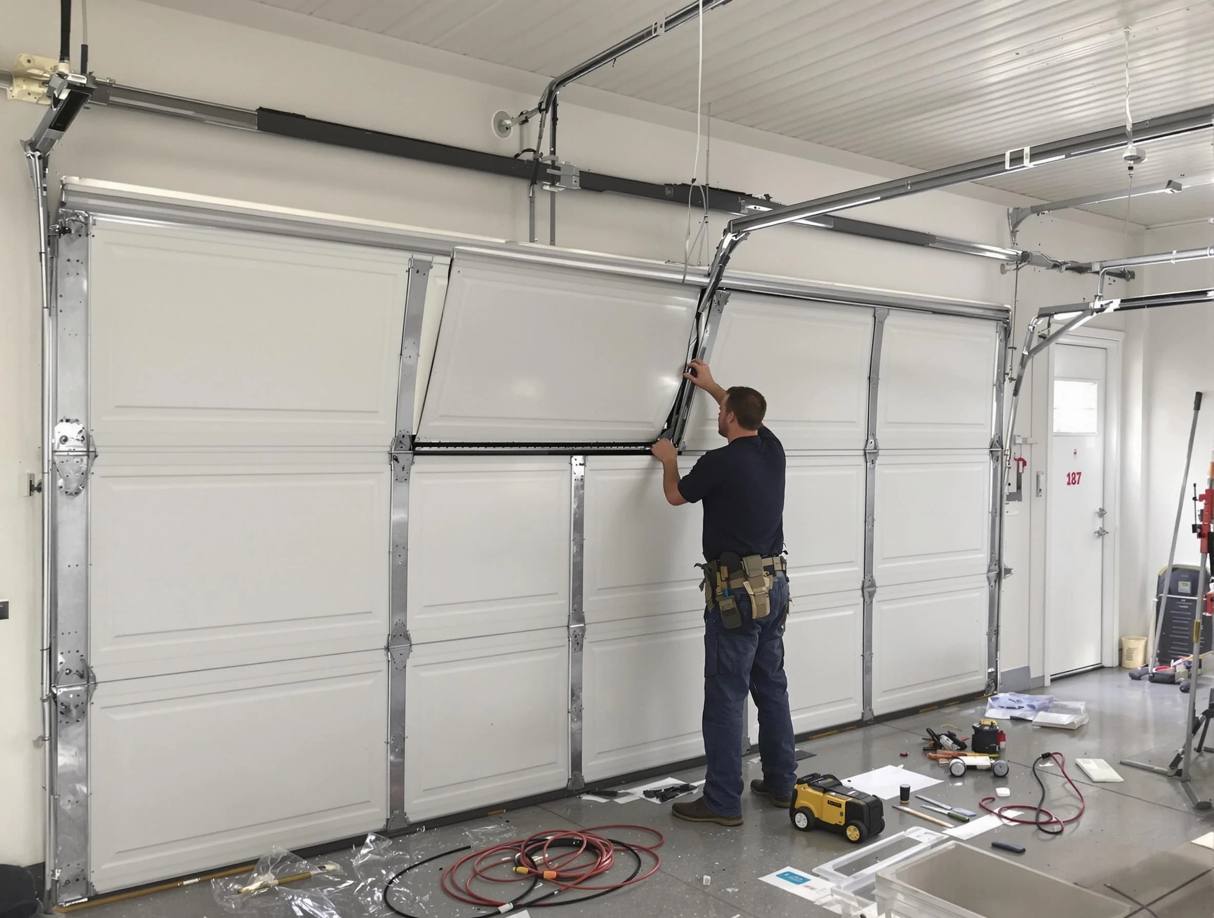 Garage Door Section Replacement in South Jordan