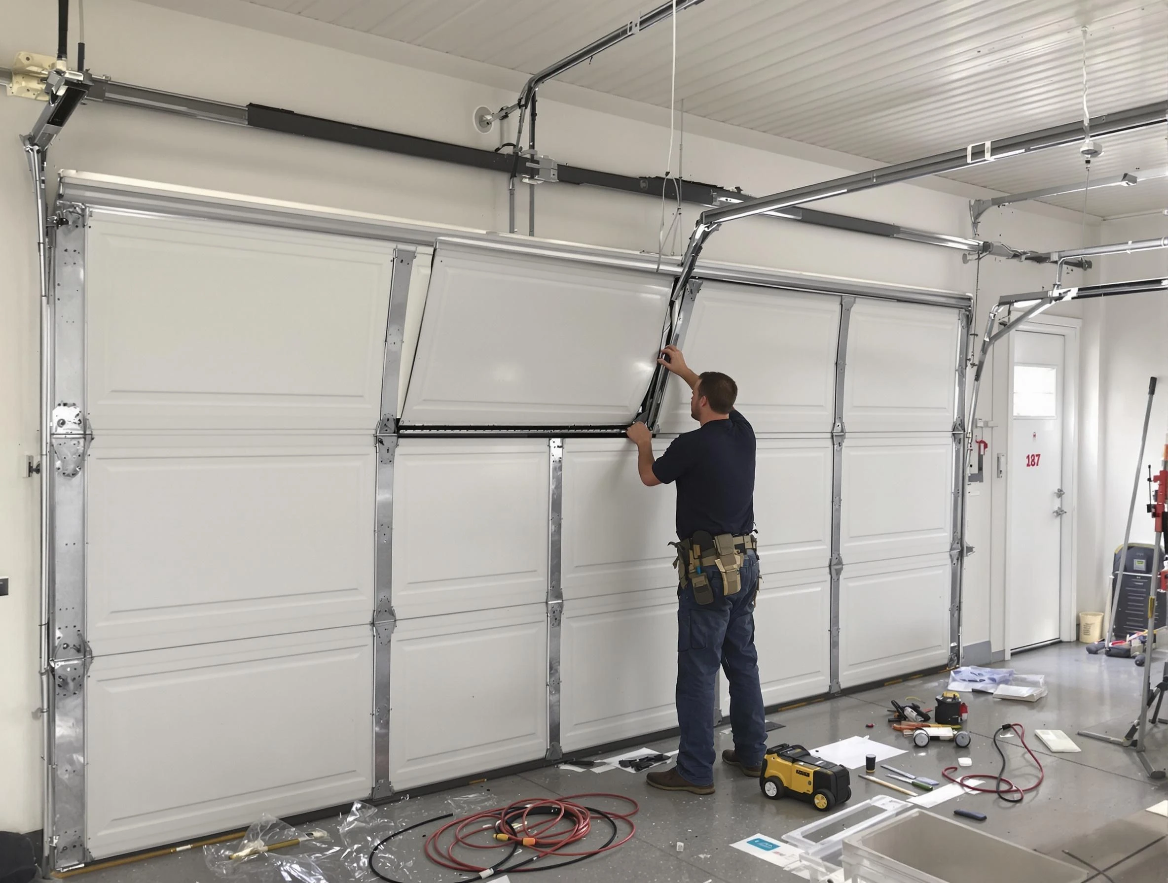 Garage Door Section Replacement in South Jordan