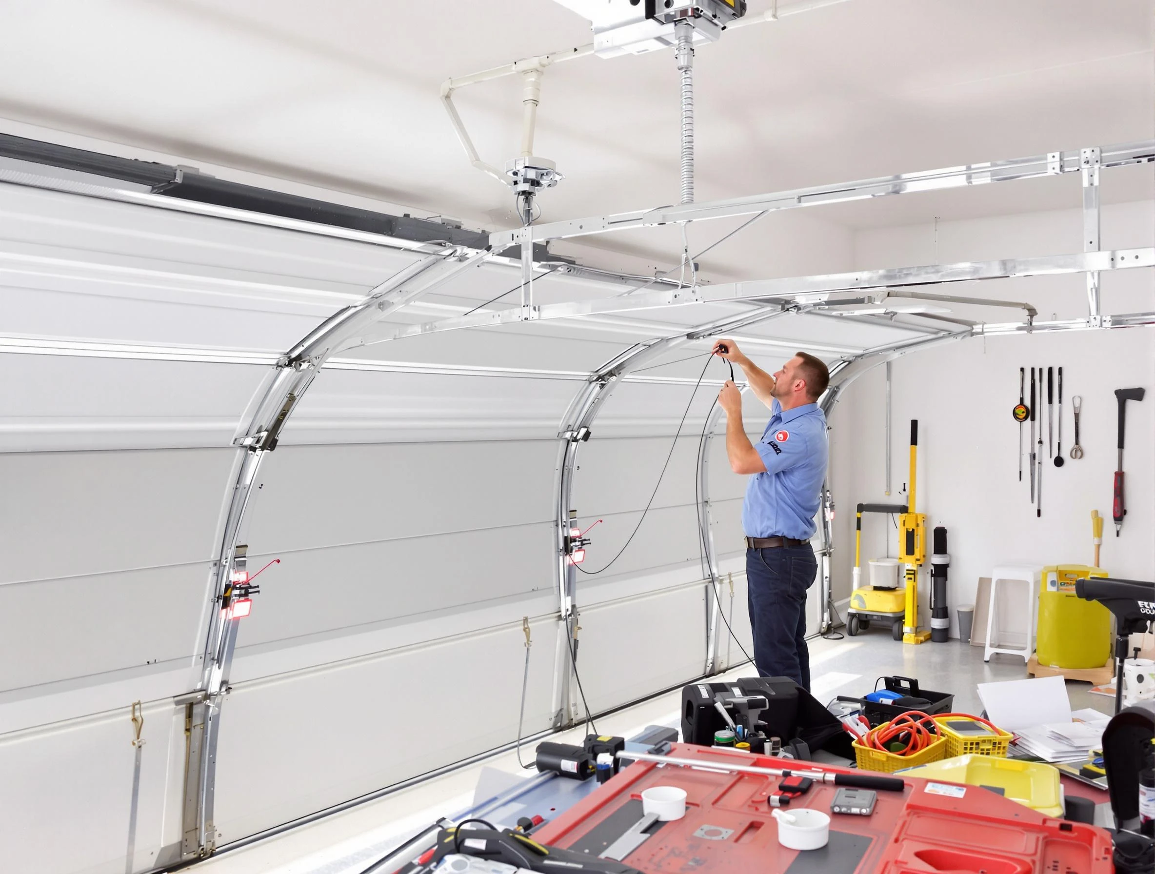Garage door cable repair service by South Jordan Garage Door Repair in South Jordan