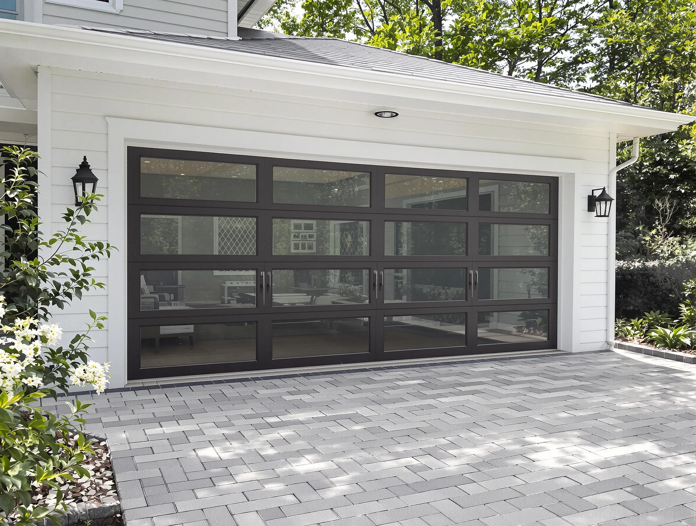 South Jordan Garage Door Repair design specialist presenting custom garage door options to South Jordan homeowner